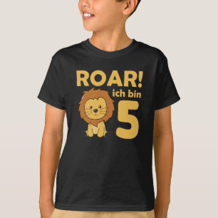 Children 5. Birthday Lion 5 Years Old I'm Five T-Shirt
