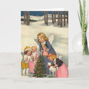 "Children and an Angel" Christmas Card