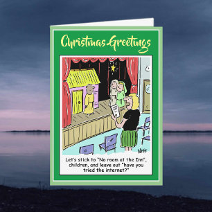 Children and Christmas School Nativity Play. Holiday Card