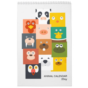 Children Animal Calendar