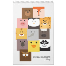 Children Animal Calendar