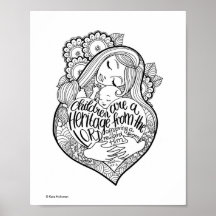 Children are a heritage from the Lord - Art Print