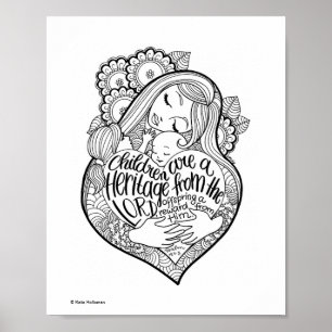 Children are a heritage from the Lord - Art Print