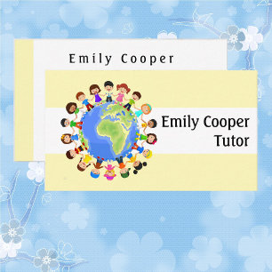 Children Around The World Colourful Personalize Business Card