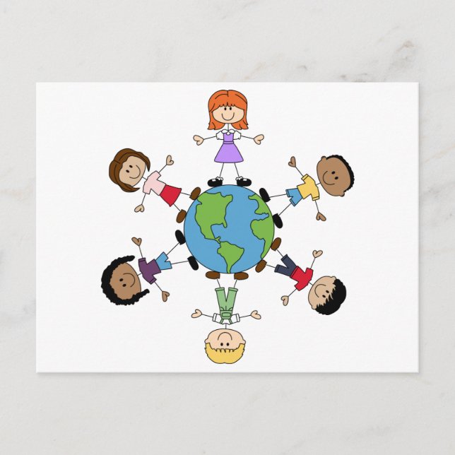Children Around the World Postcard (Front)