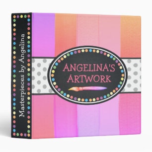 Children Artwork Artist Keepsake Rainbow Binder