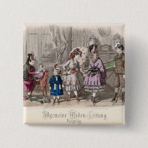 Children at Play 2 Inch Square Button