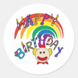 Children Birthday Classic Round Sticker