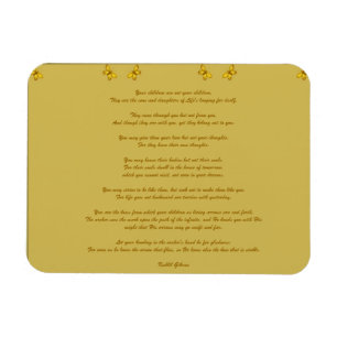 Children by Kahlil Gibran Magnet