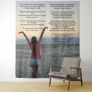 Children by Kahlil Gibran Tapestry