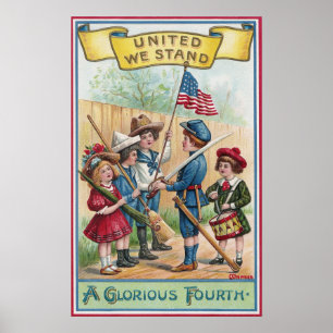 Children Celebrate the Fourth Poster