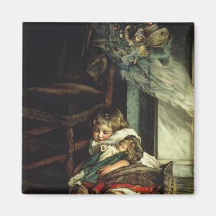 Children dreaming of toys magnet