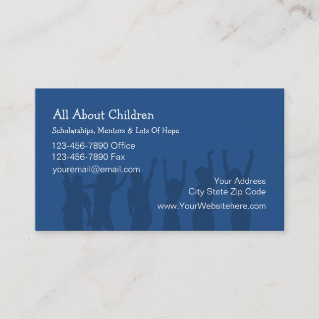 Children Education Business Cards (Front)