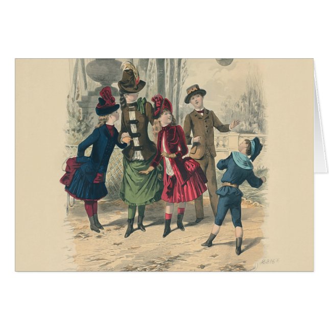 Children Family Antique Victorian Chilld (Front Horizontal)