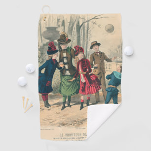 Children Family Antique Victorian Chilld Golf Towel