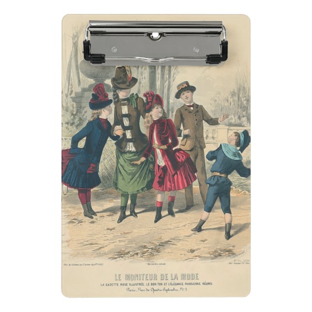 Children Family Antique Victorian Chilld Mini Clipboard (Front)