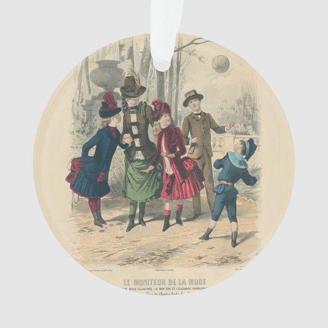 Children Family Antique Victorian Chilld Ornament (Front)