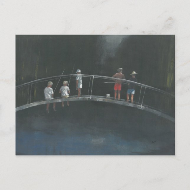 Children fishing postcard (Front)