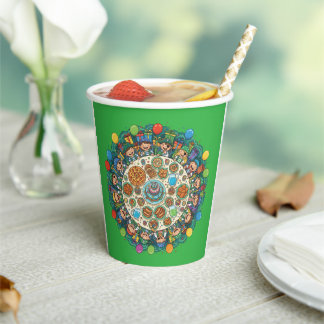 Children Green Pirate Costume Party Paper Cups
