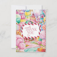 Children Greeting Candyland thank you card