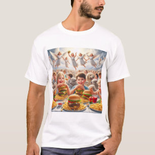 Children In Heaven Eating Fast Food Haiku T-Shirt