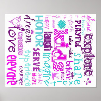 Children in Pastel on Poster