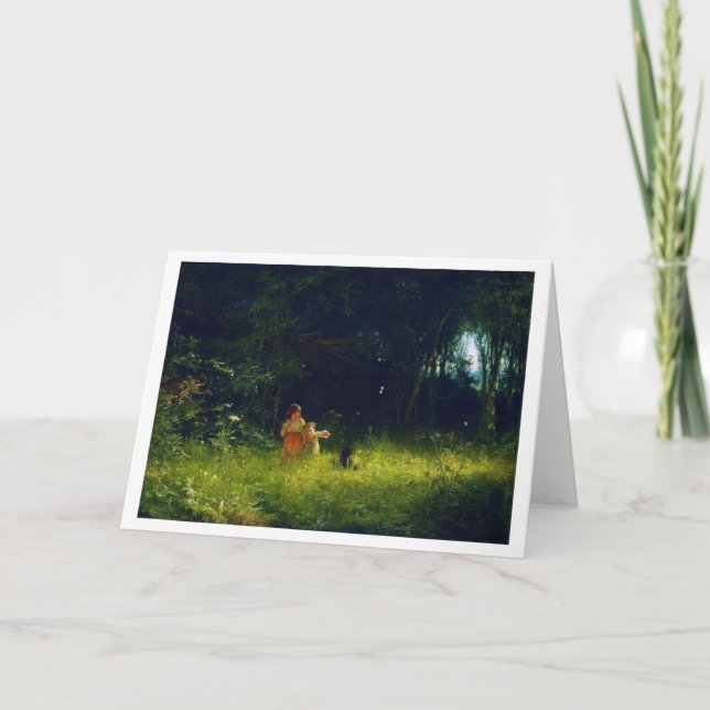 Children in the Forest, Ivan Kramskoi Card (Front)