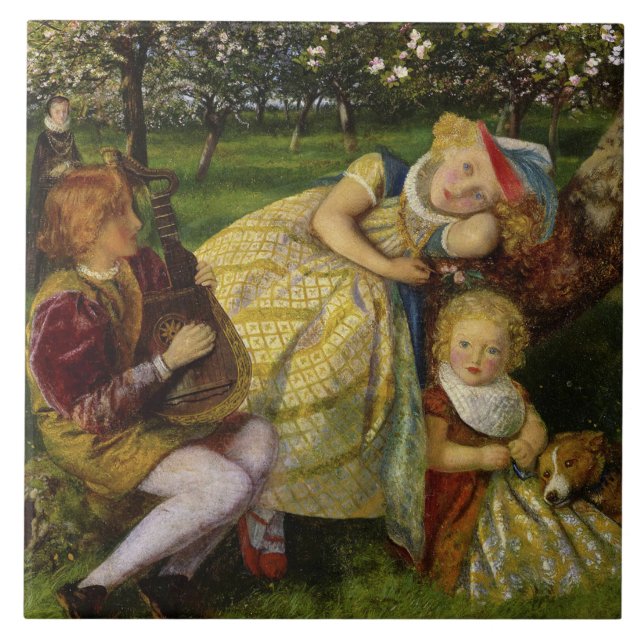 Children in the King's Orchard Tile (Front)