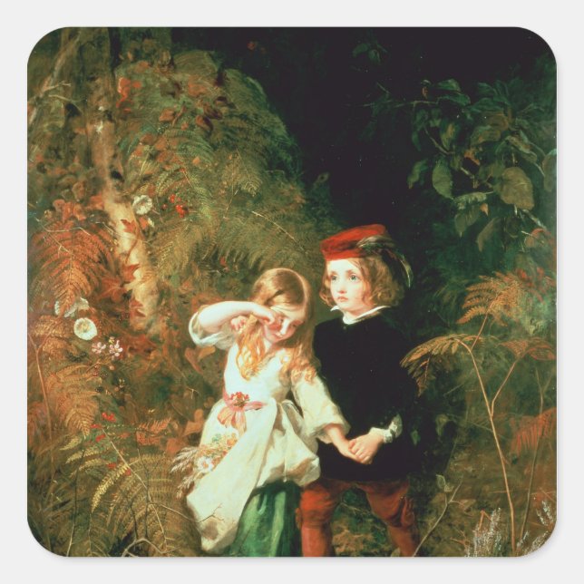 Children in the Wood Square Sticker (Front)