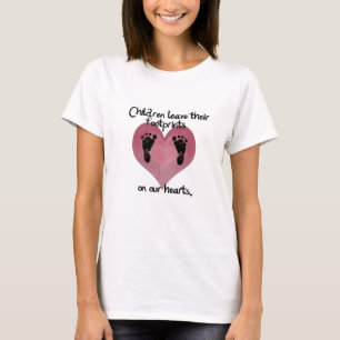 Children leave footprints.. T-Shirt