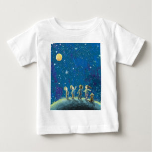 Children Looking At Night Sky T-Shirt
