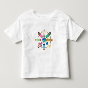 Children - love makes this world one family toddler t-shirt