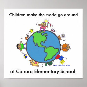 Children Make the World/Personalize/Vera Trembach Poster