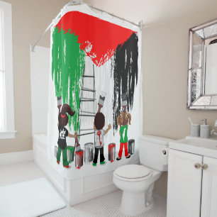 Children of Gaza Painting Palestine Flag