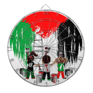 Children of Gaza Painting Palestine Flag Dartboard