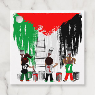 Children of Gaza Painting Palestine Flag  Favour Tags
