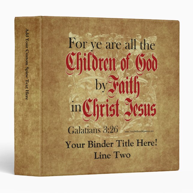 Children of God by Faith Binder (Front/Spine)