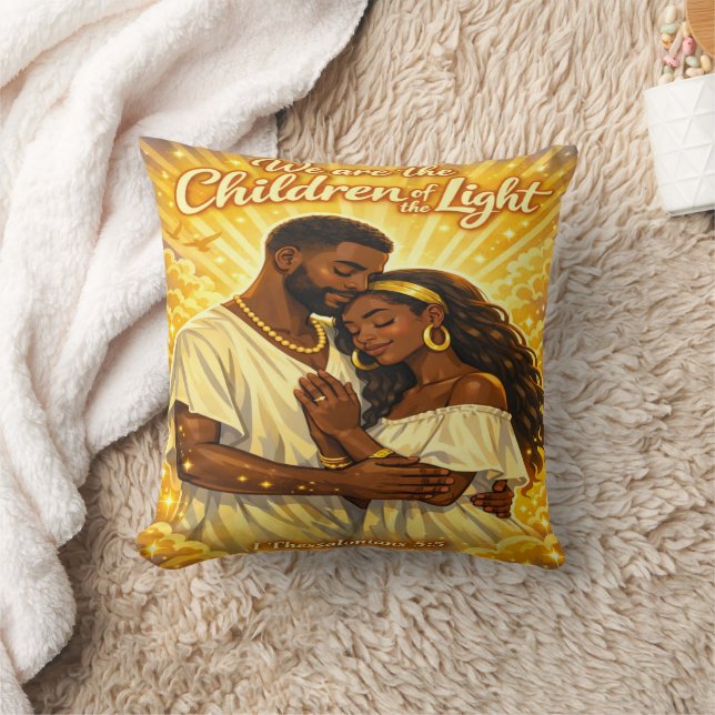 Children of Light Throw Pillow (Blanket)