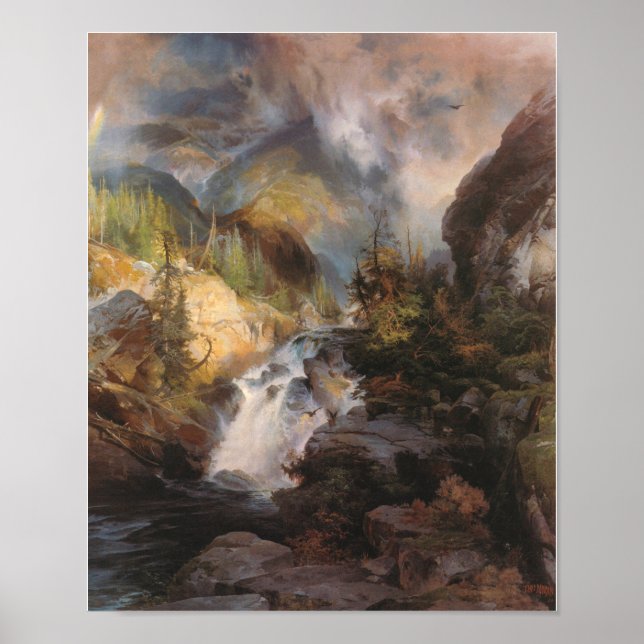 Children Of The Mountain by Thomas Moran Poster (Front)