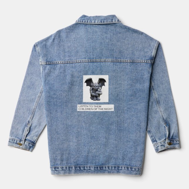 Children of the Night Denim Jacket (Back)