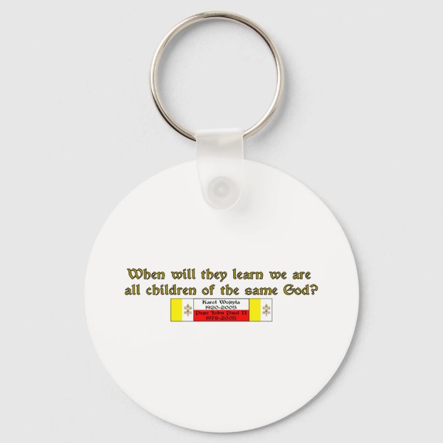 Children of the Same God 1 Keychain (Front)