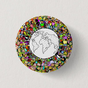 Children of the World 1 Inch Round Button