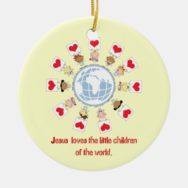 Children of the World Ceramic Ornament (Front)