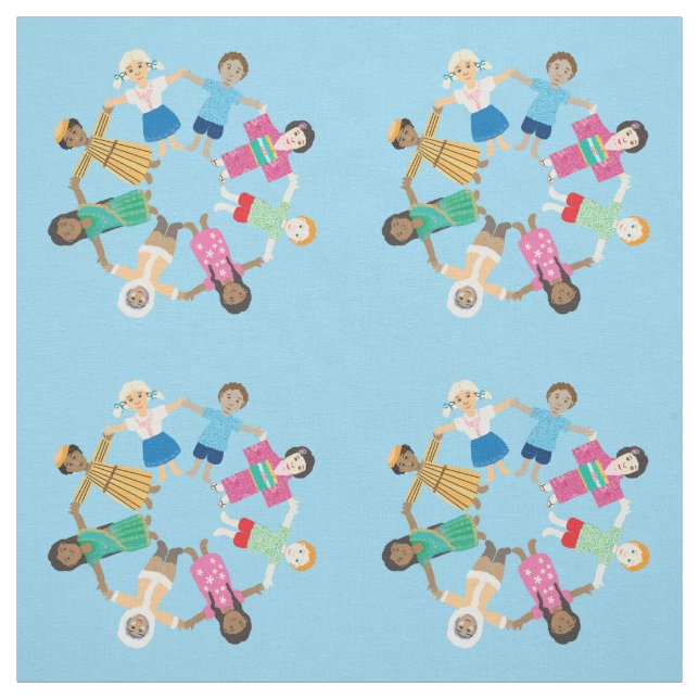 Children of the world fabric (Swatch)