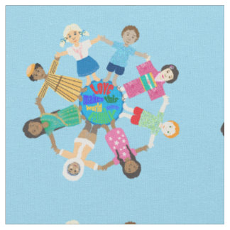 Children of the world fabric