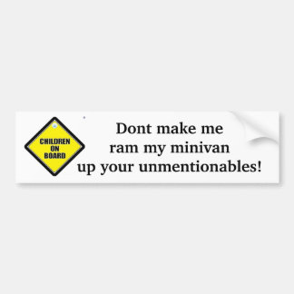 Children on board bumper sticker