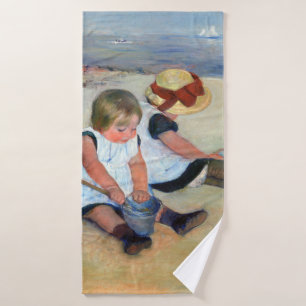 Children on the Beach, Cassatt Bath Towel