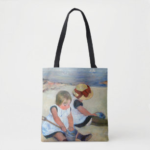 Children on the Beach, Cassatt Tote Bag