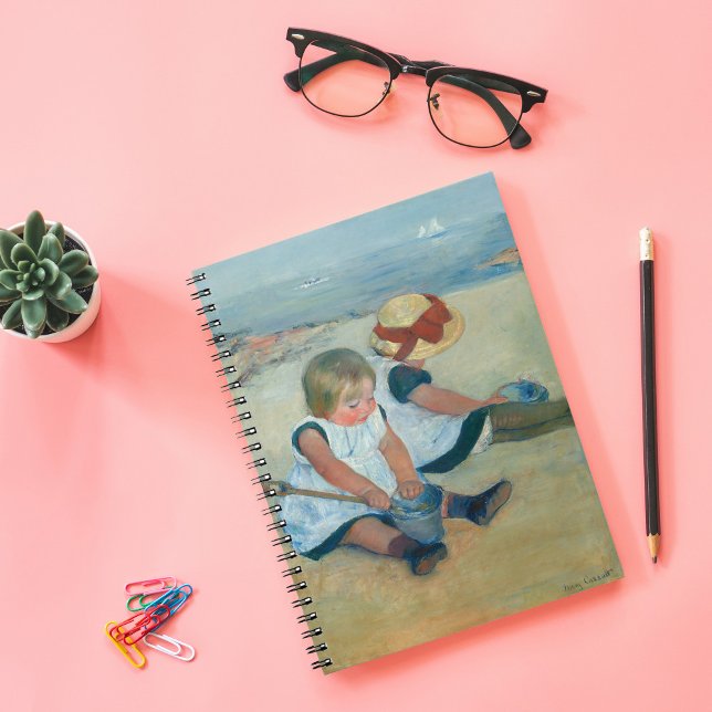 Children on the Beach | Mary Cassatt Postcard Notebook (Creator Uploaded)