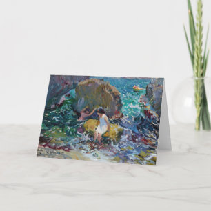 Children on the Shore, Jávea   Joaquín Sorolla Card